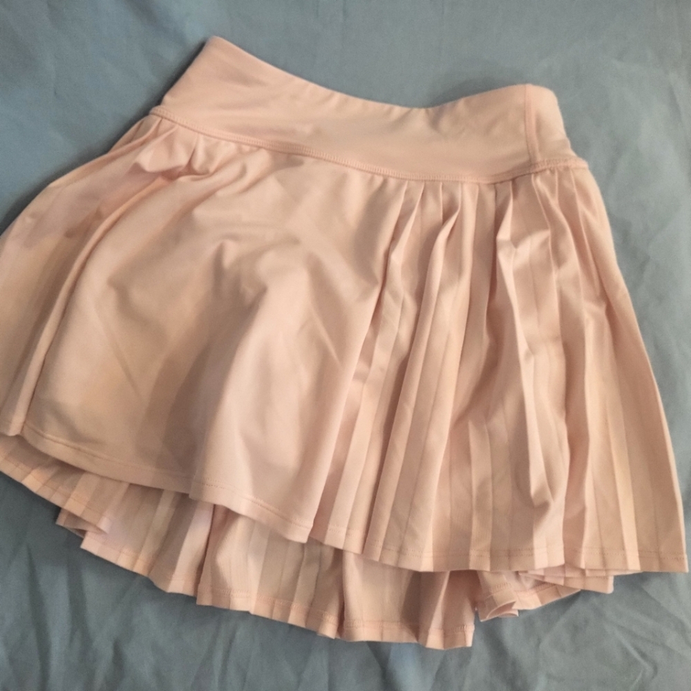 Pink Pleated Girls Athletic Skirt Tennis Athletic Shorts Sz 8T 90 Degrees